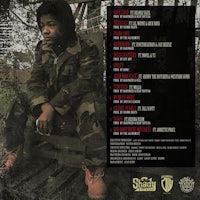 the cover of the album, featuring a man in a camouflage jacket